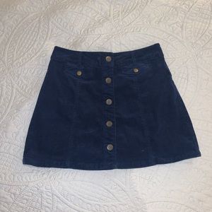 corduroy mini skirt